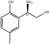 Benzeneethanol, β-amino-5-fluoro-2-hydroxy-, (βR)- Struktur