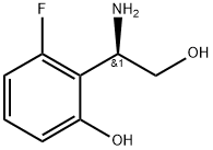 Benzeneethanol, β-amino-2-fluoro-6-hydroxy-, (βR)- Struktur
