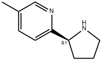 (S)-5-methyl-2-(pyrrolidin-2-yl)pyridine Struktur