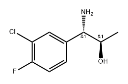 (1S,2R)-1-AMINO-1-(3-CHLORO-4-FLUOROPHENYL)PROPAN-2-OL 结构式