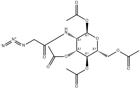 1,3,4,6-Tetra-O-α-acetyl-N-azidoacetylmannosamine Struktur