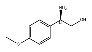Benzeneethanol, β-amino-4-(methylthio)-, (βR)- Structure