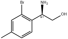 (R)-2-氨基-2-(2-溴-4-甲基苯基)乙醇, 1213938-63-6, 结构式