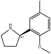 (2R)-2-(2-methoxy-5-methylphenyl)pyrrolidine Structure