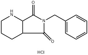 6-Benzyl-octahydro-1H-pyrrolo[3,4-b]pyridine-5,7-dione hydrochloride Structure