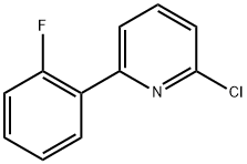 2-Chloro-6-(2-fluorophenyl)pyridine 结构式