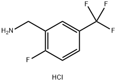 Benzenemethanamine, 2-fluoro-5-(trifluoromethyl)-, hydrochloride (1:1) Struktur