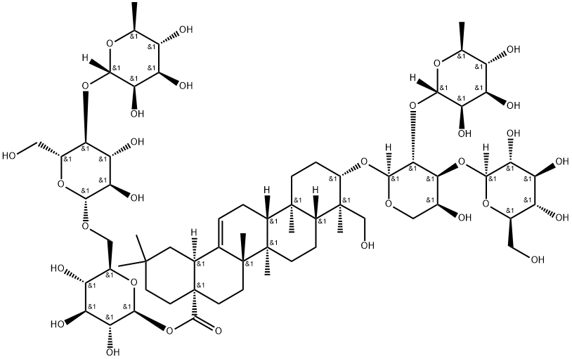 カロパナキサポニンC 化学構造式