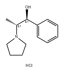 (1S,2R)-1-苯基-2-(1-吡咯烷基)-1-丙醇,1215194-05-0,结构式