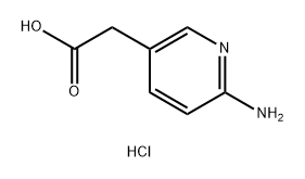 3-Pyridineacetic acid, 6-amino-, hydrochloride (1:1) Structure