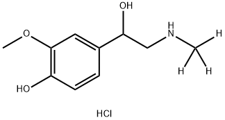 (±)‐メタネフリン‐D3塩酸塩 化学構造式