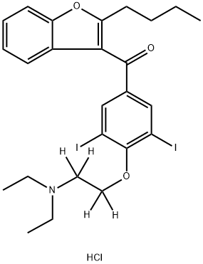 アミオダロン-D4塩酸塩 化学構造式