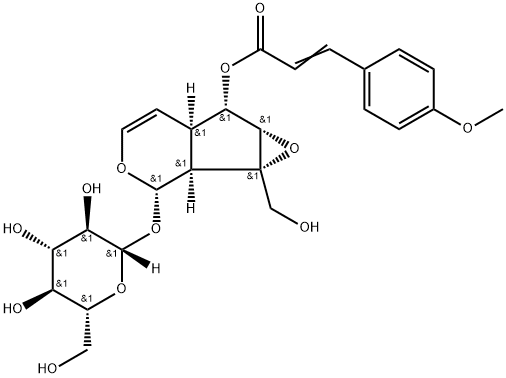6-O-p-Methoxycinnamoylcatalpol Structure