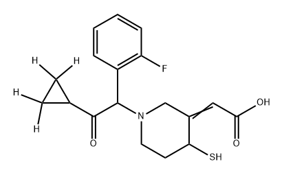 Prasugrel-d4 Metabolite R-138727 Structure