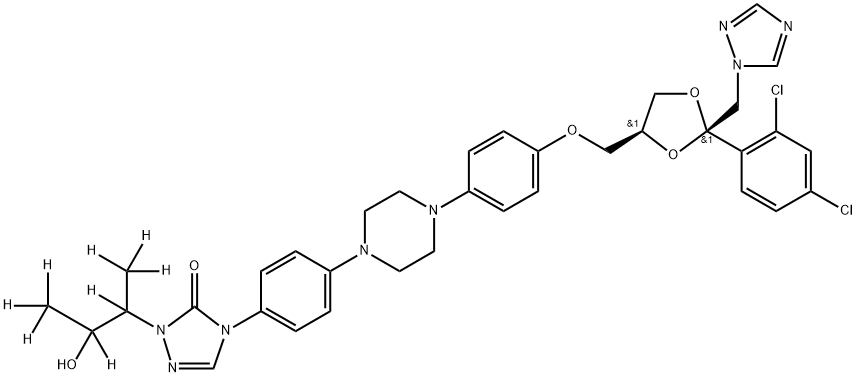 Itraconazole-D9 Structure