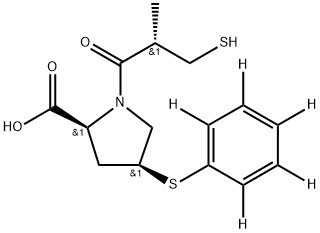 [2H5]-ZOFENOPRILAT 结构式