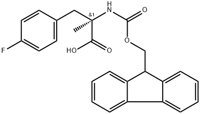 FMOC-Α-ME-D-PHE(4-F)-OH, 1217777-84-8, 结构式