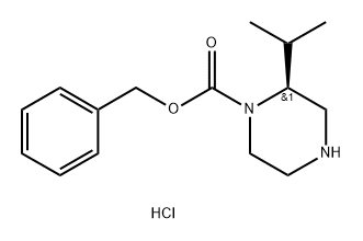 (2S)-2-(1-甲基乙基)-1-哌嗪甲酸苯甲酯, 1217851-87-0, 结构式