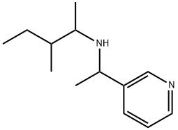 3-Pyridinemethanamine, N-(1,2-dimethylbutyl)-α-methyl- Structure