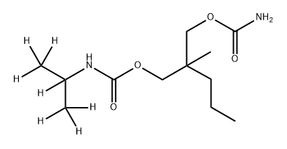 (±)-Carisoprodol-d7 (iso-propyl-d7) Structure