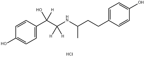 莱克多巴胺-D3, 1219794-72-5, 结构式
