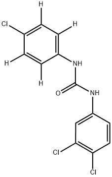 三氯卡班-D4, 1219799-29-7, 结构式