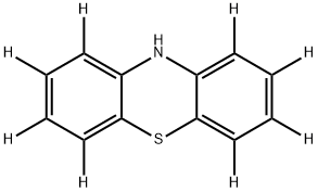 フェノチアジン‐D8 化学構造式