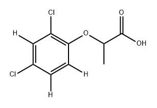 (±)-2-(2,4-Dichlorophenoxy-d3)propionic Acid Structure