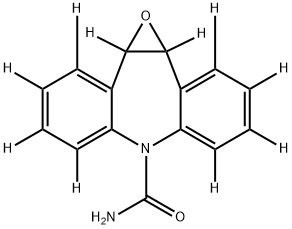 CARBAMAZEPINE-10,11-EPOXIDE-D10 (RINGS-D10) Struktur