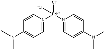 (SP-4-2)-二氯双(N,N-二甲基-4-吡啶胺-ΚN1)钯, 1220098-55-4, 结构式