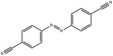 Benzonitrile, 4,4'-(1E)-1,2-diazenediylbis- Struktur