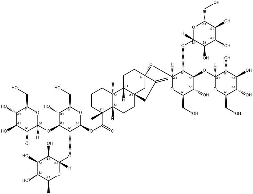レバウジオシドN 化学構造式