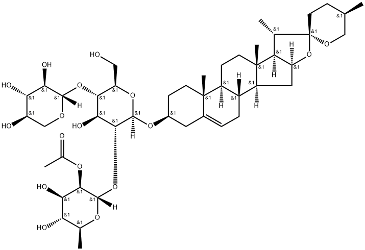 2''-O-Acetylsprengerinin C 化学構造式