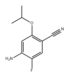 4-氨基-5-氟-2-异丙氧基苄腈 结构式