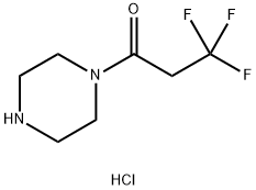 3,3,3-Trifluoro-1-(piperazin-1-yl)propan-1-one Hydrochloride Structure
