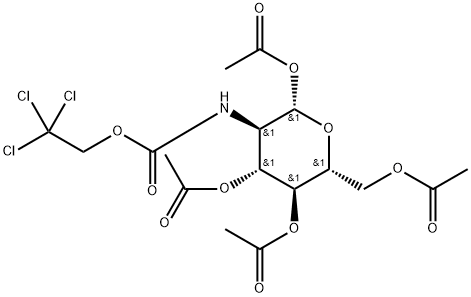 122210-05-3 1,3,4,6-TETRA-O-ACETYL-2-DEOXY-2-(2,2,2-TRICHLOROETHOXYCARBONYLAMINO)-Β-D-GLUCOPYRANOSE1,3,4,6-四-O-乙酰基-2-脱氧-2-(2,2,2-三氯乙氧)-Β-D-D-吡喃葡萄糖