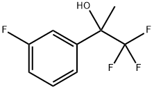 1,1,1-trifluoro-2-(3-fluorophenyl)propan-2-ol Struktur