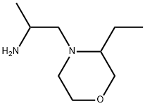 4-Morpholineethanamine, 3-ethyl-α-methyl- Structure