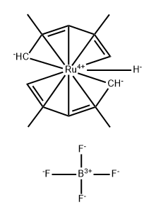 (H5-2,4-DIMETHYL-2,4-PENTADIENYL)(H4-2,4-DIMETHYLPENTA-1,3-DIENE)RUTHENIUM(II)]TETRAFLUOROBORATE Structure