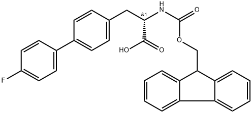 Fmoc-4-(4-fluorophenyl)-L-phenylalanine Structure