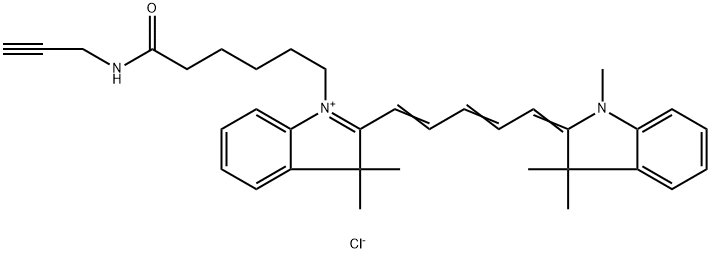 Cy5-炔烃, 1223357-57-0, 结构式