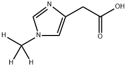 [2H3]-1-甲基-1H-咪唑-4-乙酸, 122380-33-0, 结构式