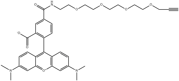 TAMRA-PEG4-アルキン 化学構造式