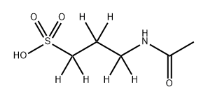 N-ACETYLHOMOTAURINE-D6, 1225580-69-7, 结构式