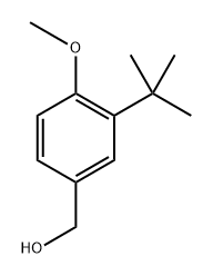 (3-(叔丁基)-4-甲氧基苯基)甲醇, 1225848-19-0, 结构式