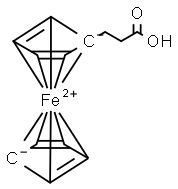 3-Ferrocenylpropionic acid Struktur