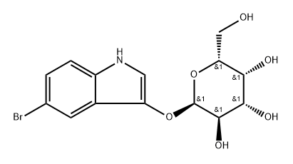 5-BROMO-3-INDOLYL-Β-D-GALACTOPYRANOSIDE 结构式