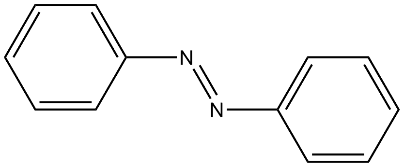 Diazene, 1,2-diphenyl-, stereoisomer 化学構造式