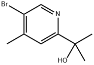 2-Pyridinemethanol, 5-bromo-α,α,4-trimethyl- Struktur