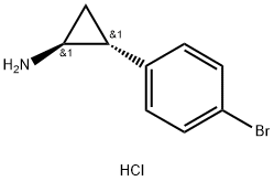 (1S,2R)-2-(4-Bromo-phenyl)-cyclopropylamine hydrochloride, 1228092-83-8, 结构式